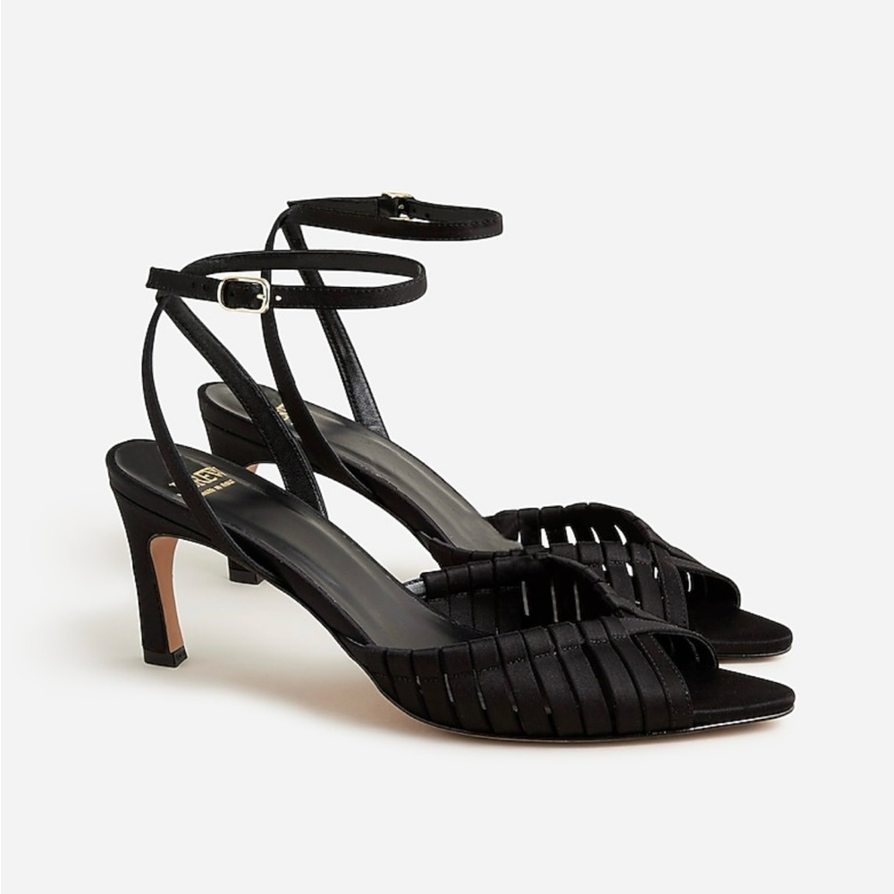 J. Crew Collection Black Strappy Heels